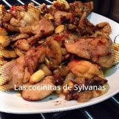 Pollo con salsa de almendras