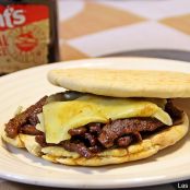 Bocadillo de ternera a la salsa barbacoa