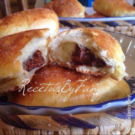 Bollitos de leche de soja con chocolate