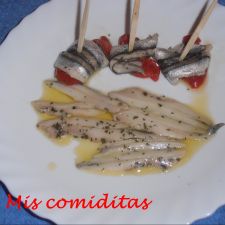 Boquerones en vinagre para aperitivo