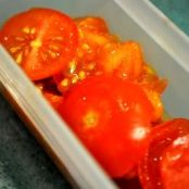 Bosque de setas de huevos de codorniz y tomates cherry - Paso 4