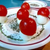 Bosque de setas de huevos de codorniz y tomates cherry - Paso 5