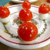 Bosque de setas de huevos de codorniz y tomates cherry - Paso 7