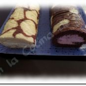 Brazo de gitano de vainilla y chocolate