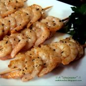 BROCHETAS DE GAMBAS