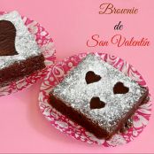 Brownie tradicional de San Valentín