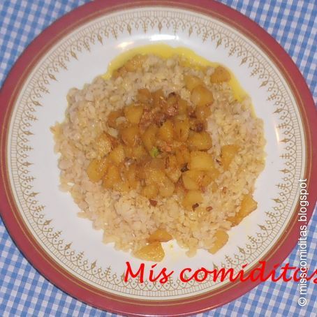 Bulgur con manzanas al curry