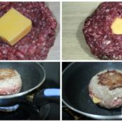 Hamburguesa rellena de queso cheddar - Paso 3