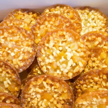 TEJAS CON ALMENDRA Y NARANJA