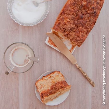 Bizcocho de manzana, sidra y canela