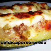 Calabacines rellenos con carne