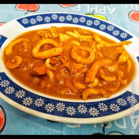 Calamares en salsa americana