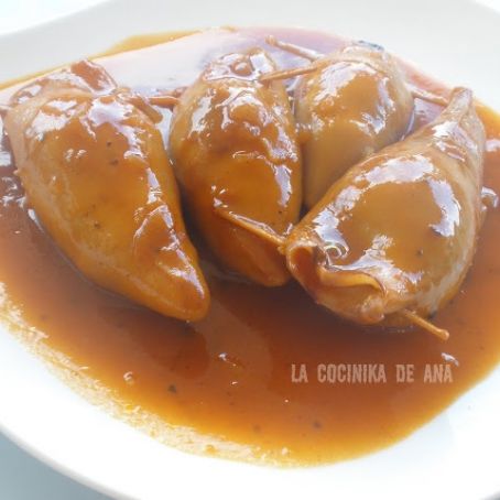 Calamares rellenos(receta más Light)