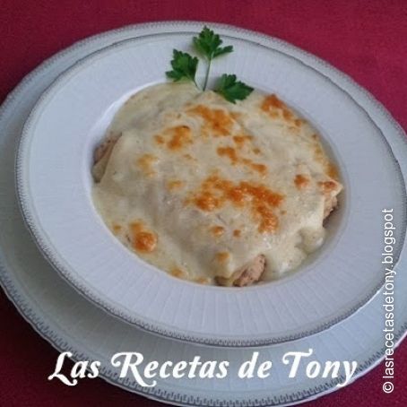 CANELONES DE CARNE ROSSINI