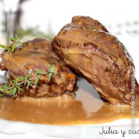 Carrilleras de cerdo ibérico al vino tinto