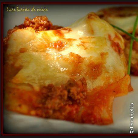 Casi lasaña de carne.
