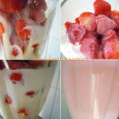 Helado de fresas. - Paso 1