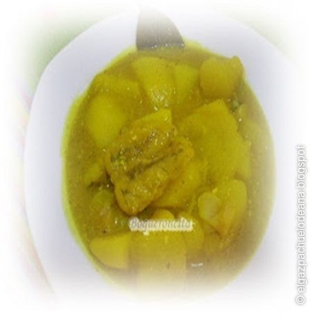 Cazuela de patatas con rape thermomix