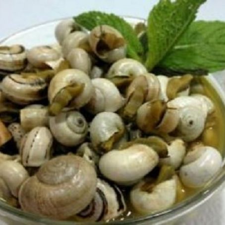 Caracoles a la menta