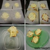 Cestitas de queso con carpaccio de champiñones y salsa de hongos - Paso 2