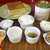 Charlota de almendras, nueces y cacao - Paso 1