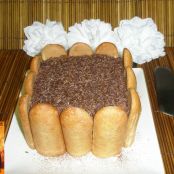 Charlota de almendras, nueces y cacao - Paso 9