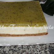 Cheesecake de lima y kiwi