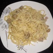 Espaguettis carbonara (con nata)