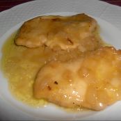 Pechugas en salsa de manzana y setas