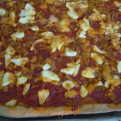 Coca de tomate destapada de Castellón. - Paso 4