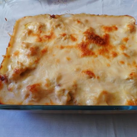 Coliflor con bechamel de queso