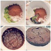 Bizcocho de chocolate y calabacín - Paso 1