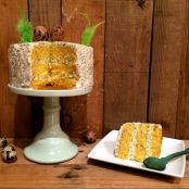 Layer cake de zanahoria con crema de mascarpone y semillas de amapola - Paso 1