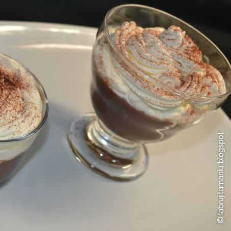 Copa de chocolate y nata