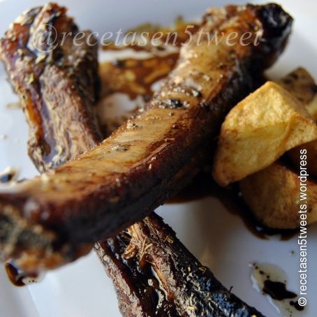 Costillas asadas con aliño