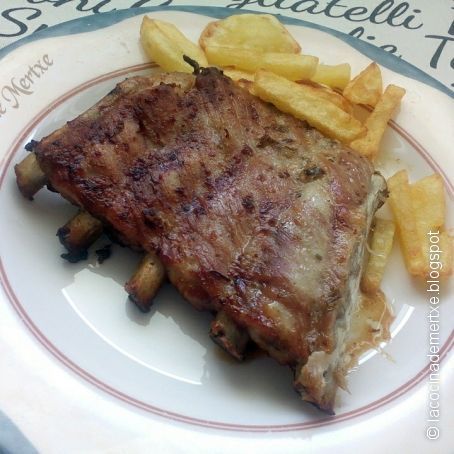 Costilla asada con adobo de especias