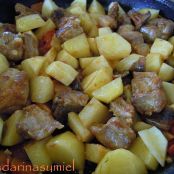 Costilla con robellones y patatas. - Paso 2