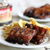 Costillas a la barbacoa americanas caseras