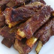 Costillas adobadas al horno