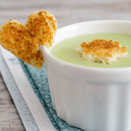 Crema de calabacín y queso