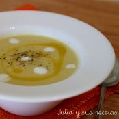 Crema de puerros y patatas