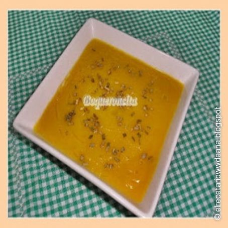 Crema de zanahorias y manzanas en Thermomix