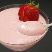 Crema fria de Frutillas para Navidad