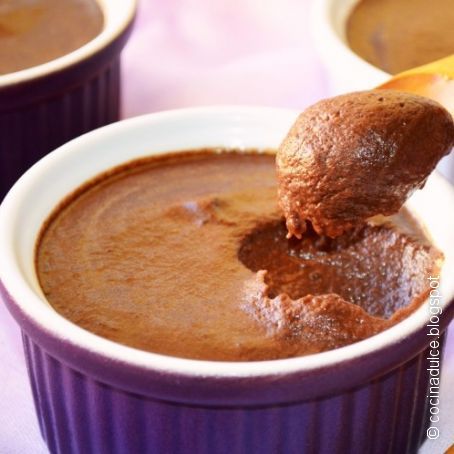 Crema fría de chocolate y plátano