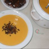 Crema fría de calabaza y zanahoria