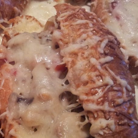 Croissants gratinados