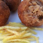 Croquetas de cocido con boletus