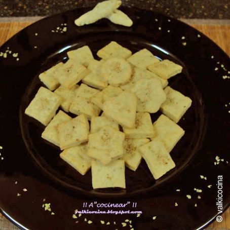 Bocaditos de queso semicurado y orégano ( galletas saladas )