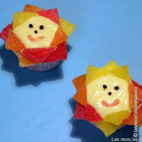 Cupcakes soles de primavera