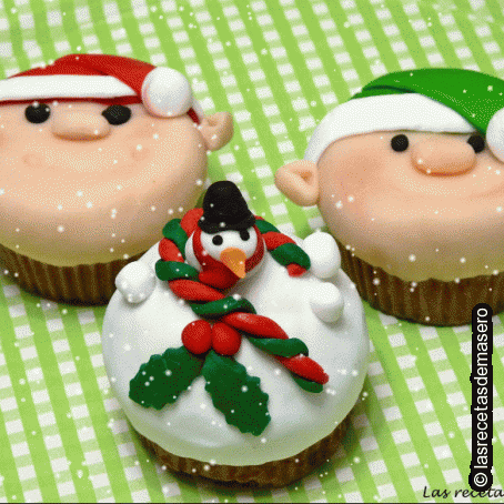 Cupcakes navideños